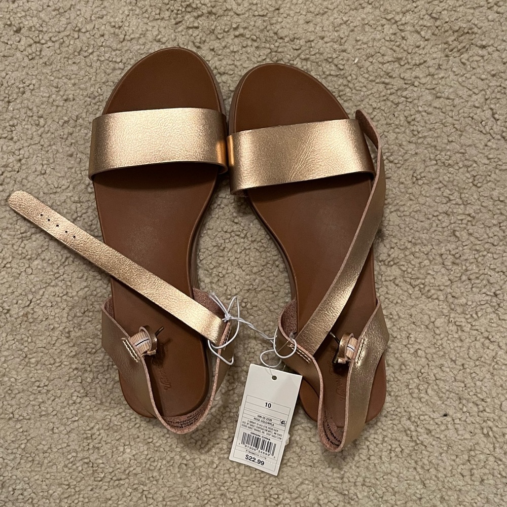 Gold sandals